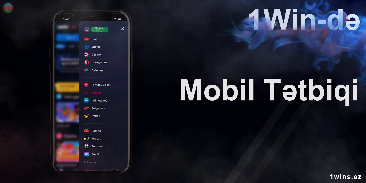 1win, 1win veb saytından bütün funksiyaları ehtiva edən rəsmi mobil mərc tətbiqini təqdim edir.