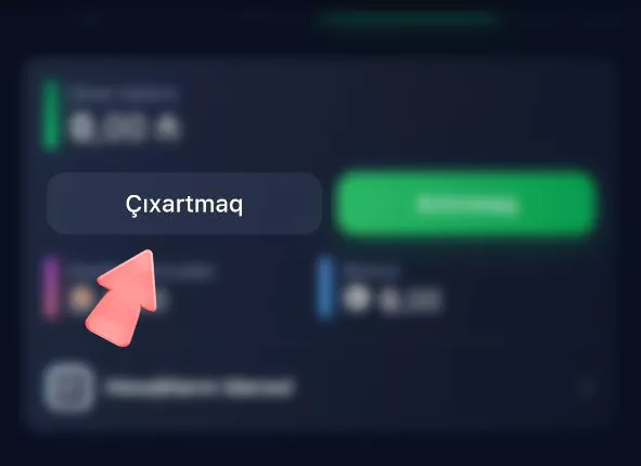 Pul Çıxarma bölməsinə keçin.